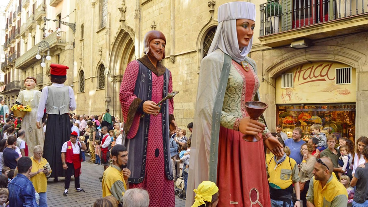 Barselona'da geleneksel Merce Festivali düzenlendi