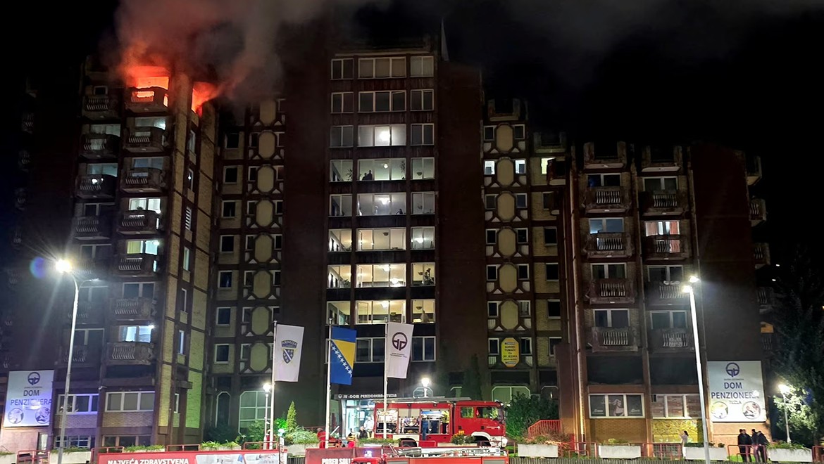 Bosna Hersek'te huzurevi yangını, çok sayıda ölü var