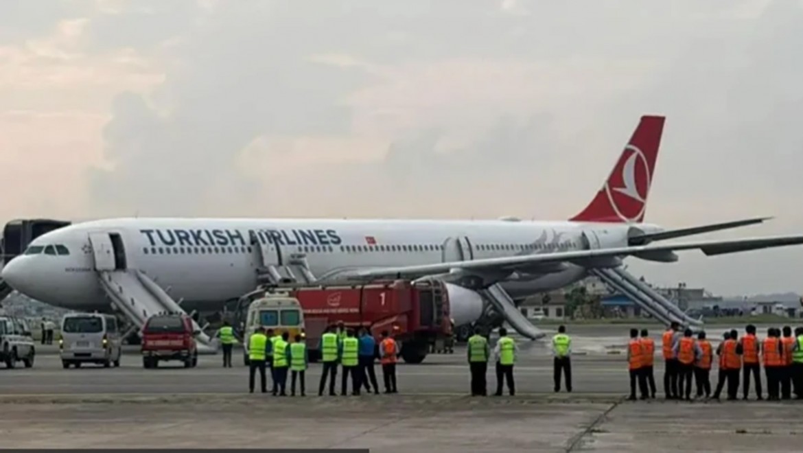 THY uçağı Nepal'e iniş sonrası 'yangın nedeniyle' boşaltıldı